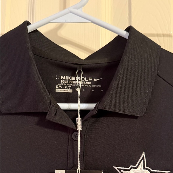 Nike Women's Black Short Sleeve Dallas Stars golf shirt.  dri-fit. - Picture 3 of 4